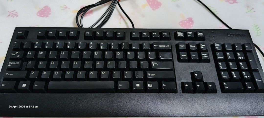 Lenovo Wired Keyboard - Black468153205229496321