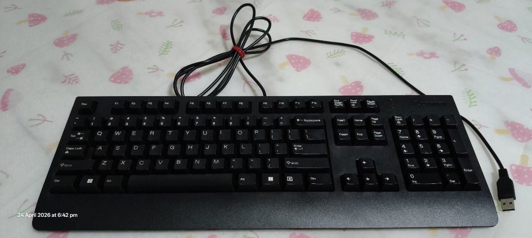 Lenovo Wired Keyboard - Black468153205229496320