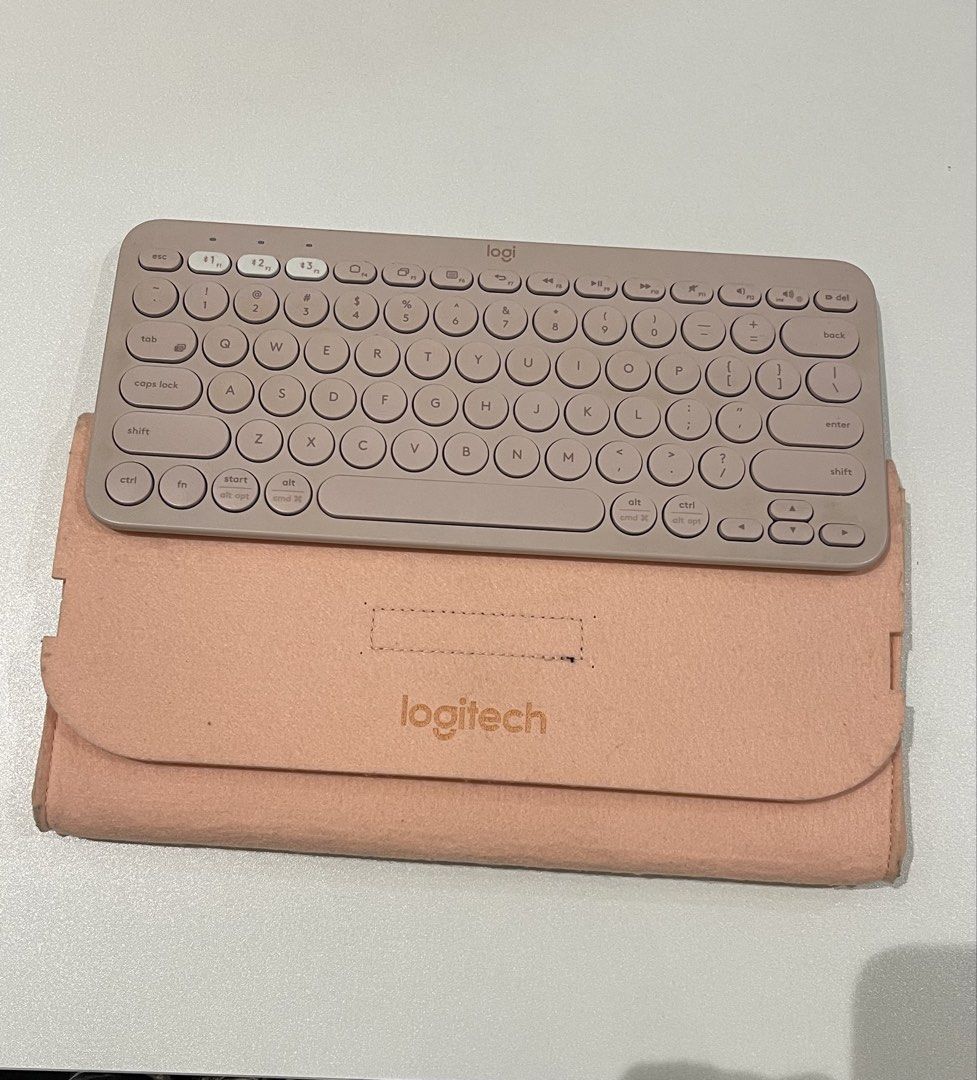 Logitech K380 Wireless Keyboard (Category: Computer Keyboard) located in Mandaluyong City. Submitted by theeast.ph (Listing ID 1434114471, Image 1). Description: - Logitech Pebble Keys 2 Wireless Keyboard (K380) - Pink color - Round key design - Includes matching case - Slightly used, almost new - Price negotiable.