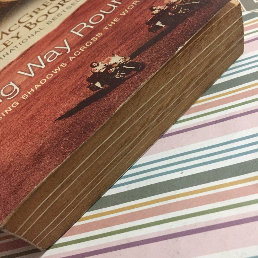 Long Way Round by Ewan McGregor & Charley Boorman (Category: Storybooks) located in Pasig City. Submitted by sell.phi (Listing ID 1434006136, Image 2). Description: Long Way Round by Ewan McGregor & Charley Boorman Preloved trade paperback with creases on the covers tanned pages and edges with small brown spots on inside covers.