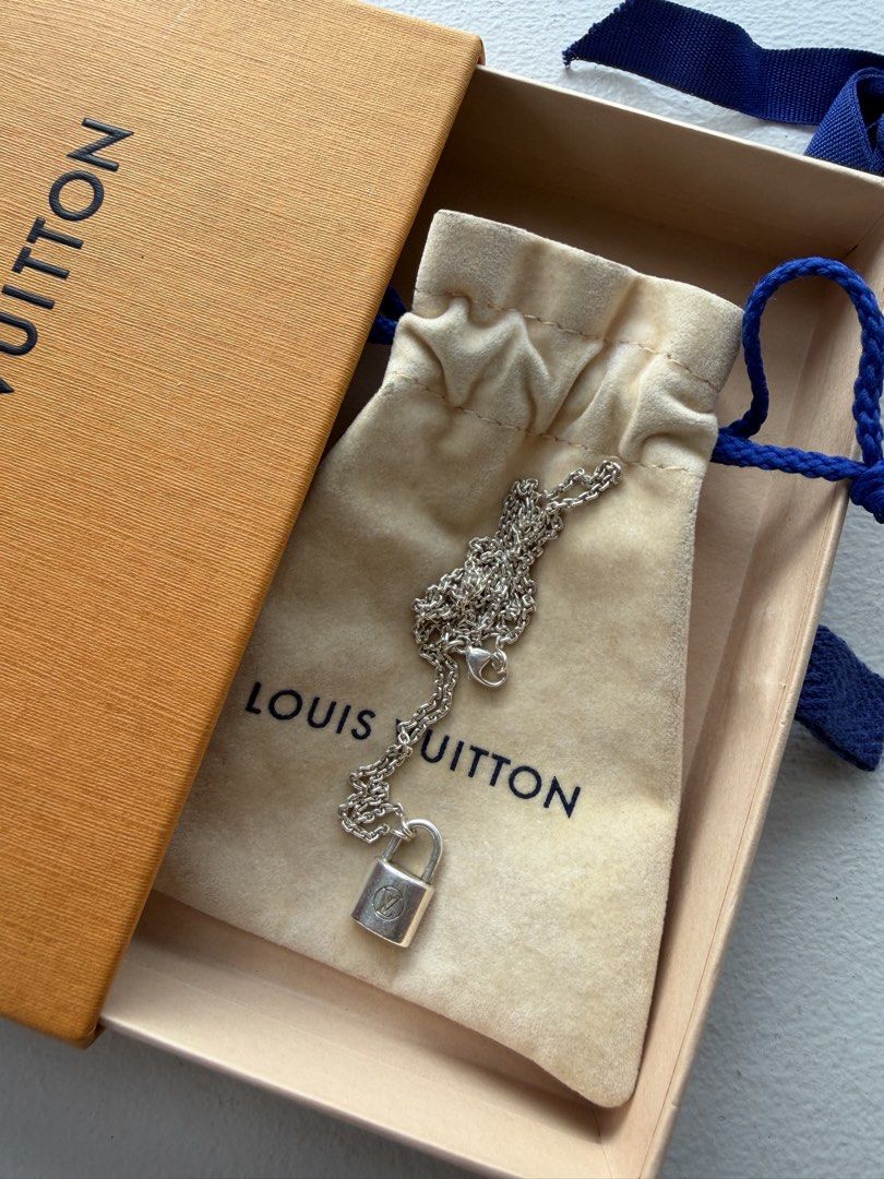 Louis Vuitton Silver Lockit Pendant (Category: Necklaces) located in Quezon City. Submitted by bubbles613 (Listing ID 1433976932, Image 2). Description: Sterling silver With original box and pouch 100% authentic From LV Greenbelt.