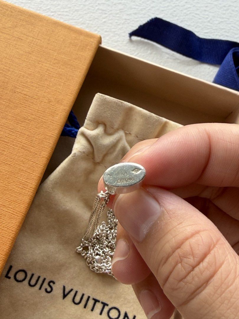 Louis Vuitton Silver Lockit Pendant (Category: Necklaces) located in Quezon City. Submitted by bubbles613 (Listing ID 1433976932, Image 3). Description: Sterling silver With original box and pouch 100% authentic From LV Greenbelt.