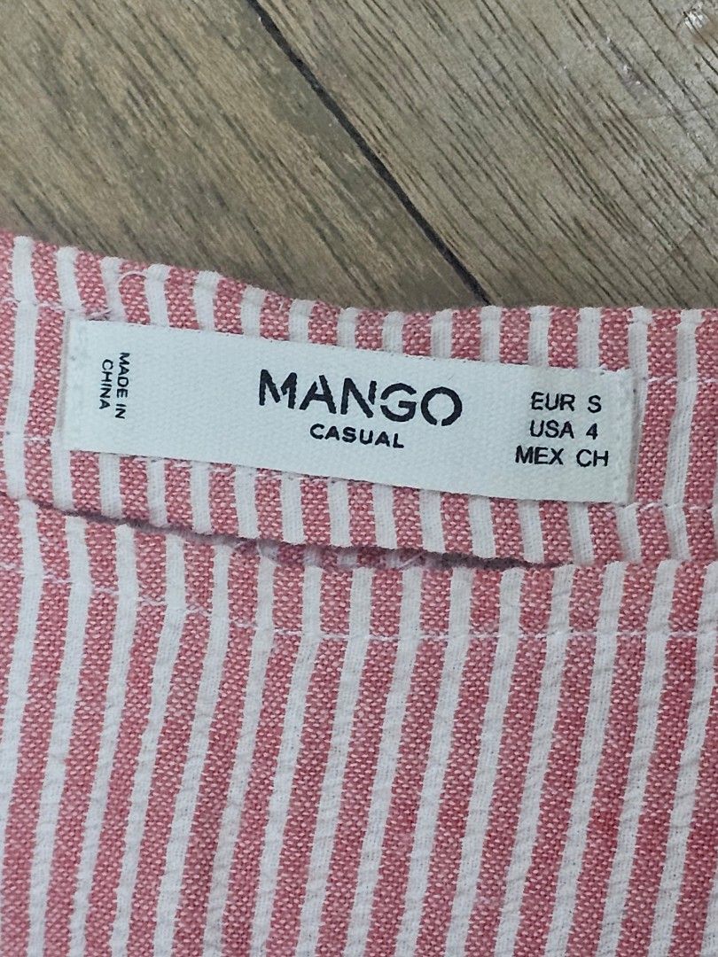Mango Casual Striped Dress (Category: Dresses) located in Manila. Submitted by corickety (Listing ID 1434150315, Image 2). Description: Preloved + Negotiable Price! • Width: 17in • Length: 33in • No stains or damage • Adjustable Straps.