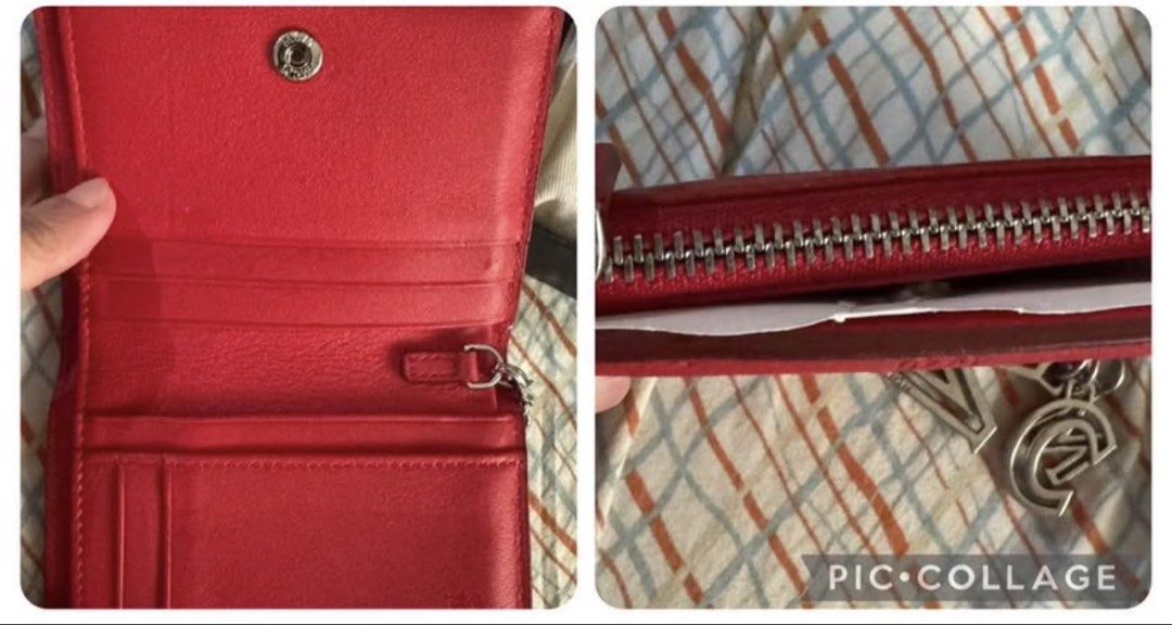 MCM Red Wallet (Category: Luxury Bags & Wallets) located in Pasay City. Submitted by theprelovededit.2026 (Listing ID 1433989340, Image 2). Description: - Authentic MCM red wallet - Embossed with the MCM logo - Multiple card slots - Zippered compartment - Includes a silver-tone charm - Red interior - Made of leather.
