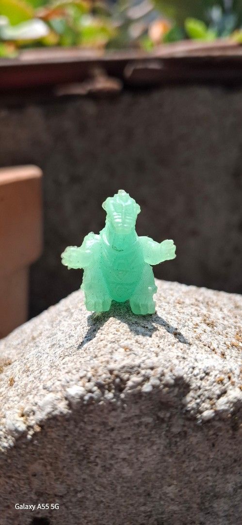 Mecha Godzilla Collectible Figure (Category: Figurines & Statues) located in Valenzuela. Submitted by winssian (Listing ID 1433995770, Image 1). Description: displayed only translucent green ver. rare variant mecha Godzilla pagoda included.