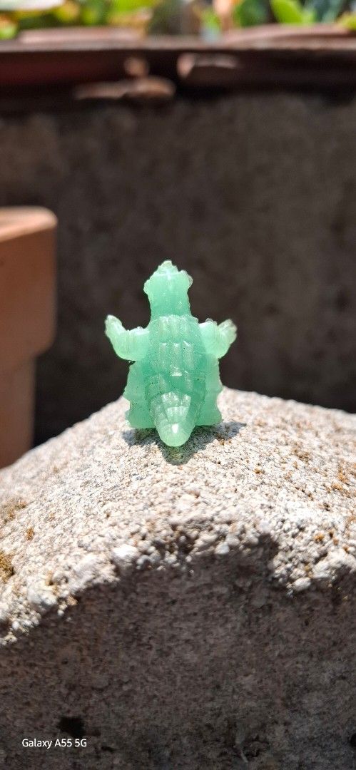 Mecha Godzilla Collectible Figure (Category: Figurines & Statues) located in Valenzuela. Submitted by winssian (Listing ID 1433995770, Image 3). Description: displayed only translucent green ver. rare variant mecha Godzilla pagoda included.
