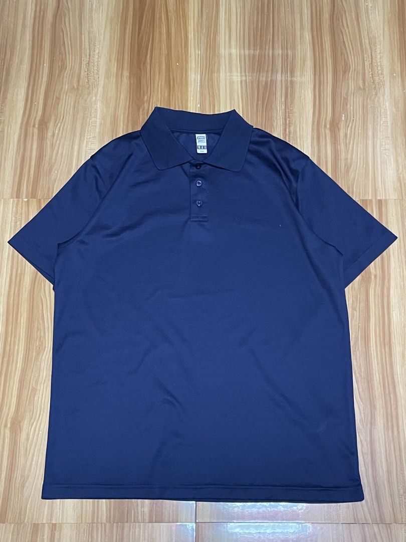 Navy Blue Short Sleeved Polo Shirt (Category: Tshirts & Polo Shirts ) located in Cavite. Submitted by verubelovedstuff (Listing ID 1434093966, Image 1). Description: Navy Blue Polo Shirt 👕🔵 Men • Size: XL 📏 • Color: Navy Blue 🔵 • Length (L): 29 in • Width (W): 22 in • Condition: Excellent (10/10) ✨ — no stains, no holes, no fading, clean and well-maintained fabric Price: ₱100 💸 🤝 Negotiable – Reasonable Offers Welcome Simple and clean navy 