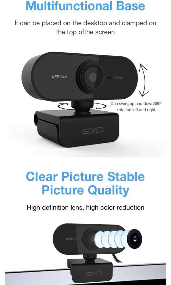[new] EYD 1080P HD Webcam with Microphone439443546996756483