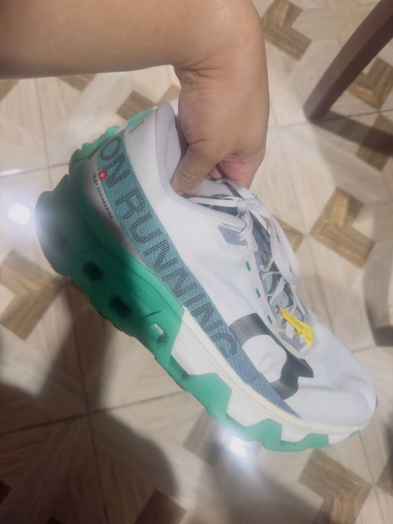 On Running Cloudmonster Hyper (Category: Sneakers) located in Quezon City. Submitted by sinicopoito (Listing ID 1434068331, Image 1). Description: - Color: White and Teal - Size: US12, UK11.5, EU47, JP30.
