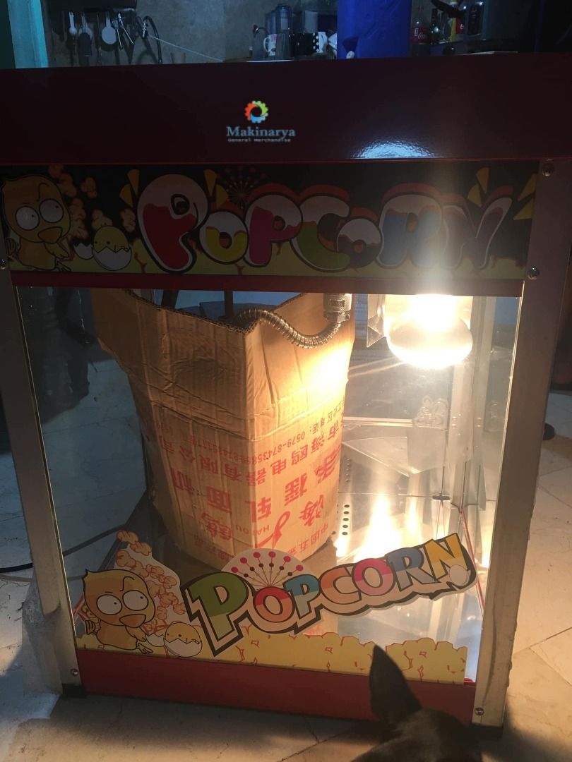 Popcorn Machine Heavy duty (Category: Other Kitchen Appliances) located in Manila. Submitted by makinaryageneral.merchandise (Listing ID 1079472171, Image 3). Description: Specifications: 1. large capacity 2. smart control 3. easy to operate 4. easy to clean. 5.non-stick coating 6.Bowl Capacity 6ounce COLOR: PINK / RED Power: 1.3kW Volts: 220V 50HzBowl Capacity: 6 ounce Dimension: 50*23*56cm Net Weight: 21kg .
