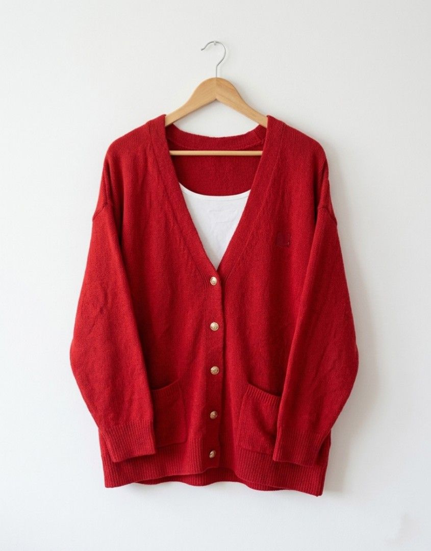 RED CARDIGAN OVERSIZE XL-2XL (Category: Coats, Jackets and Outerwear) located in Manila. Submitted by ms_jhules (Listing ID 1433980976, Image 2). Description: ◾ OVERSIZE RED CARDIGAN ◾₱600.⁰⁰ 🏷️ SIZE: XL-2XL LOCATION: PARAÑAQUE 💳 𝗠𝗼𝗱𝗲 𝗼𝗳 𝗣𝗮𝘆𝗺𝗲𝗻𝘁 GCash/cash 🏍️ LALAMOVE SAME DAY DELIVERY 🚘 J&T REGULAR SHIPPING ⚠️ No joy miner/bogus buyer will be posting 👊 ❌NO RETURN, ❌ NO REFUND ❌NO EXCHANGE 🔅R U L E S • R U L E S • R U L E S🔅 ■