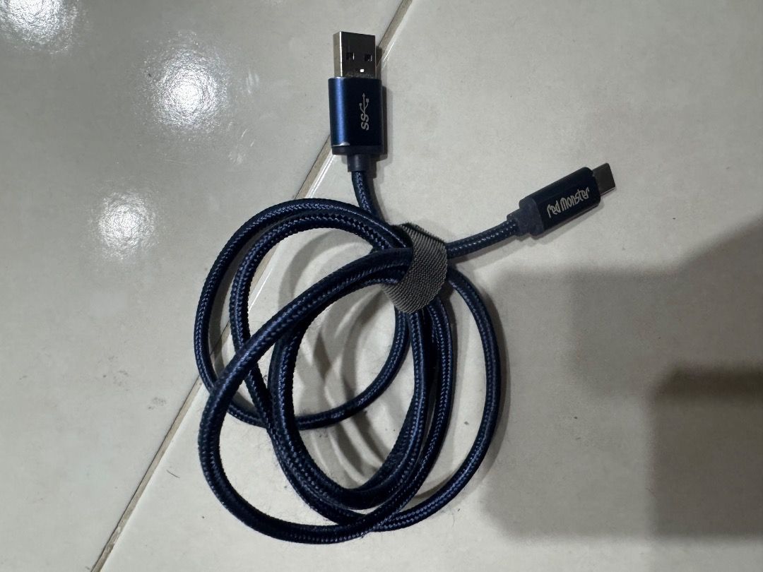 Red Monster USB 3.0 Braided Nylon USB C Cable441443030559641600