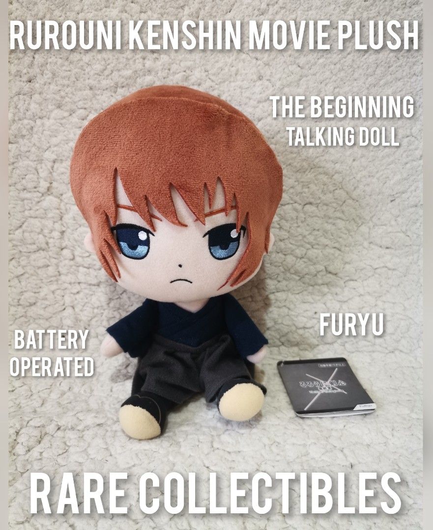 Rurouni Kenshin Talking Doll Plush (Category: Plushies & Soft Toys) located in Bacolod City. Submitted by liza_vintage_collections (Listing ID 1433976814, Image 1). Description: .