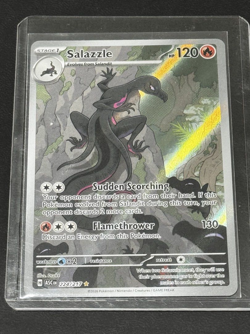 Salazzle Pokemon Card - 224/217, Hobbies & Toys, Toys & Games on Carousell