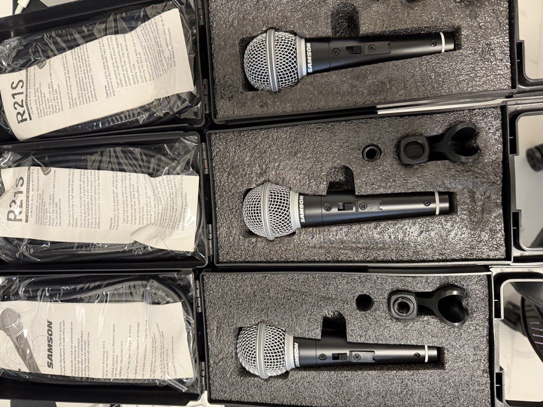 Samson R21S Dynamic Microphones - 3 Pack437761028601958401