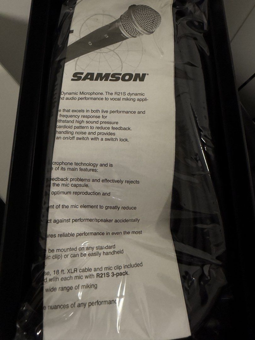 Samson R21S Dynamic Microphones - 3 Pack437761028601958403