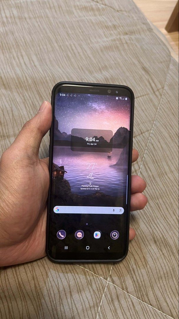 Samsung Galaxy S8+ (2nd hand) (Category: Samsung) located in Manila. Submitted by sky_ris03 (Listing ID 1433984599, Image 1). Description: Hey there! 👋 Selling my Samsung Galaxy S8+ (2nd hand) - perfect as a backup phone or for basic use like calls, texts, and browsing. The front camera has a minor issue (crashes), but it's still a great phone overall. Feel free to message me if you're interested!.