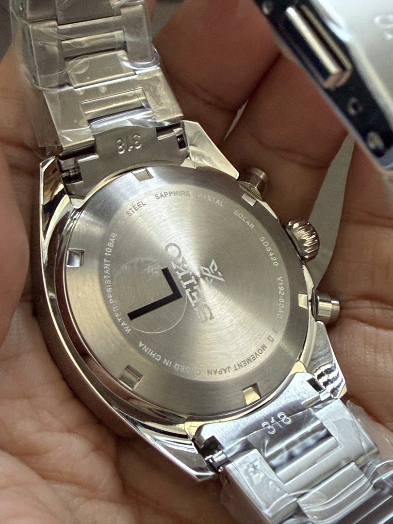 Seiko Speedtimer Solar Chronograph Watch 39mm Mint Green (Category: Men's Watches) located in Paranaque City. Submitted by swisscollector (Listing ID 1434014888, Image 3). Description: FOR SALE/TRADE‼️ Brand New/Unworn Seiko Speedtimer 39mm Details • Model: SBDL129 / SSC965 • Line: Prospex Speedtimer • Movement: Solar Quartz chronograph (6mos Power Reserve) • Case: Stainless steel • Bracelet: Stainless steel • Dial: Pointer style chronograph layo