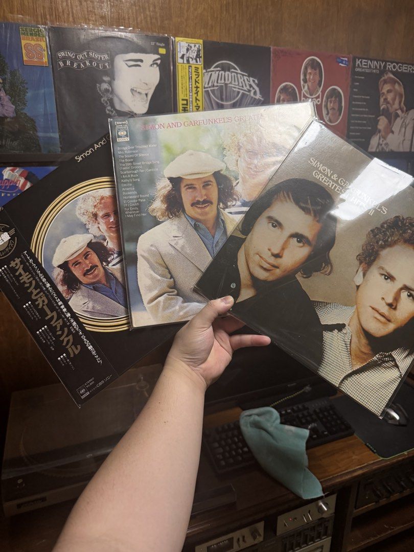 Simon & Garfunkel Bundle (Category: Vinyls) located in Antipolo. Submitted by deanaudioguy02 (Listing ID 1434113043, Image 2). Description: Simon & Garfunkel (Gold Disc) Japan Press Cover: VG++ Obi: 9/10 Vinyl: VG+ Price: 1000 Pesos Famous Songs * The Sound of Silence * Mrs. Robinson * Bridge Over Trouble Water Simon & Garfunkel (Greatest Hits) Japan Press Cover: VG++ Sleeve: VG+ media: VG+ Price: 1000 Pesos Famous Songs * The Sound of Silence * 