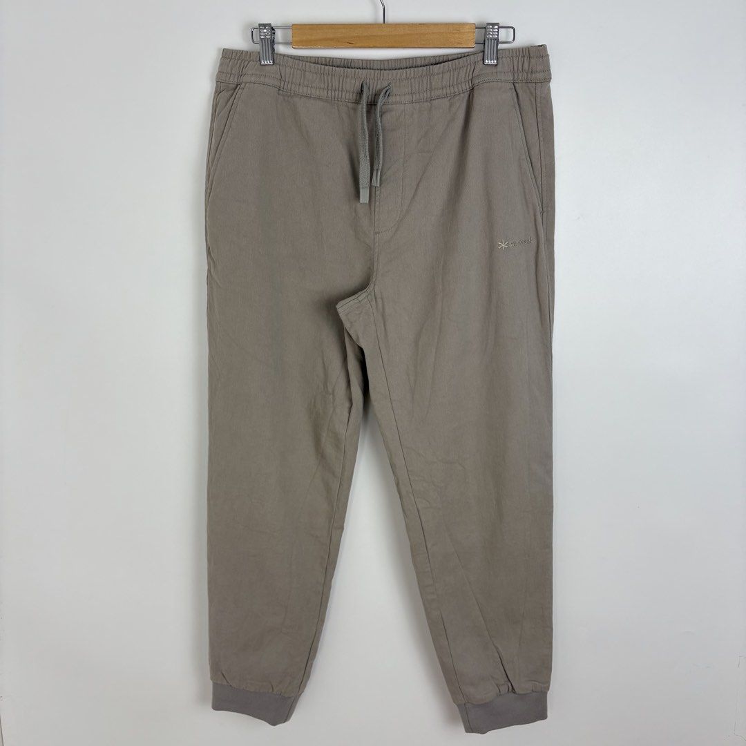 Snow Peak Cuffed Pants (Category: Joggers) located in Calamba. Submitted by 2muchclothes_ (Listing ID 1434131858, Image 1). Description: Measurements Waistline: 32 (16 Inches) Front Rise: 13 Thigh: 13.5 Inseam: 27.5 Length: 37 Leg Opening: 6 .