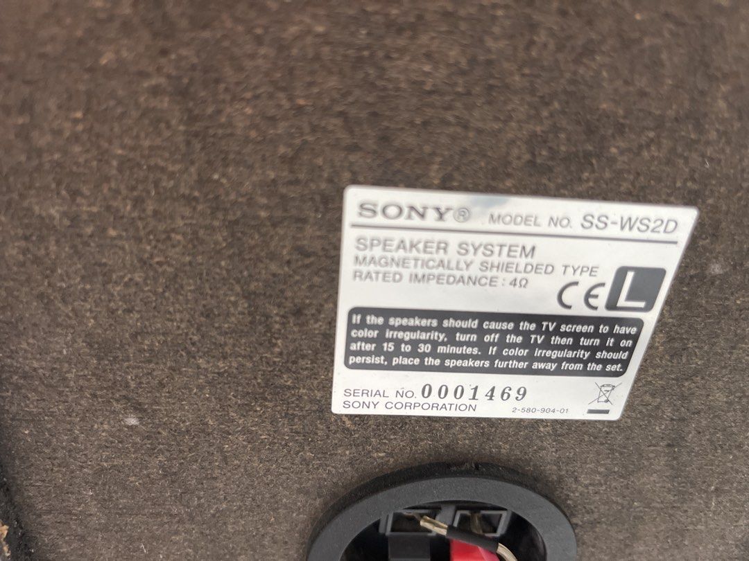 Sony SS-WS2D Speaker System450715596914708480