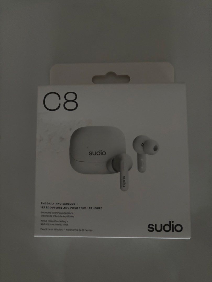 Sudio C8 ANC Earbuds - Brand New