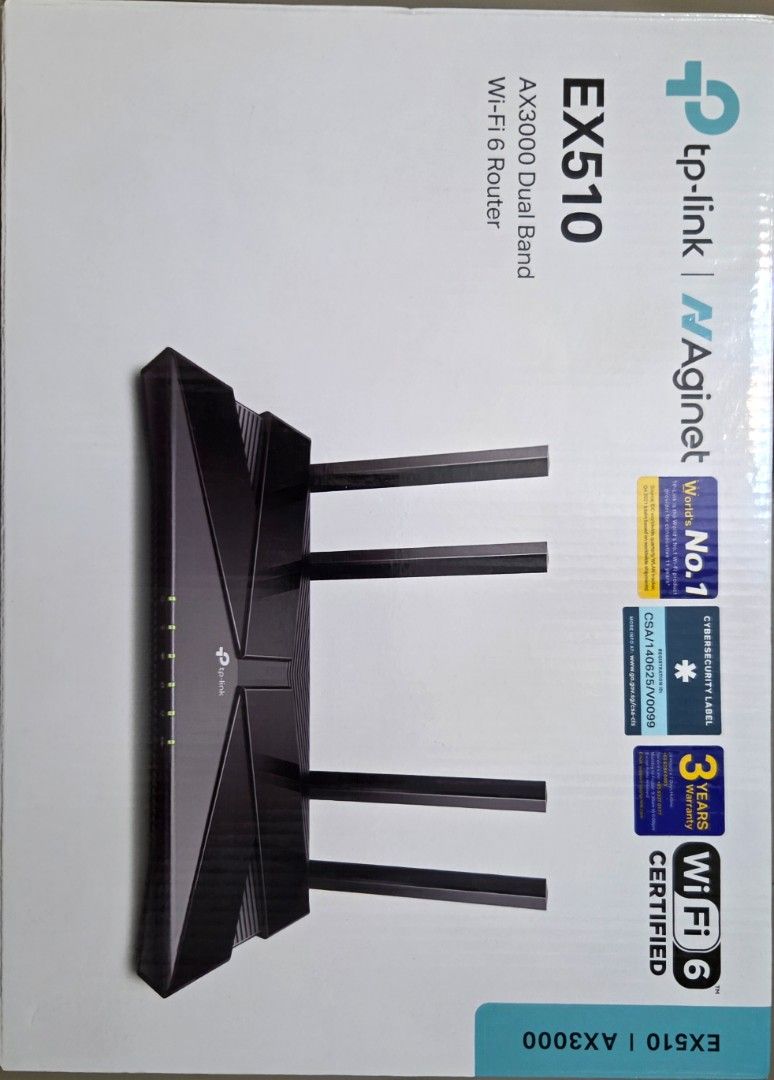TP-Link EX510 AX3000 Dual Band Wi-Fi 6 Router