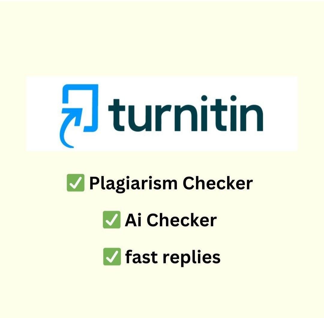Turnitin AI and Plagiarism Checker - Fast & Efficient (Category: Software) located in Singapore. Submitted by pooooopman (Listing ID 1434101322, Image 3). Description: 📚✨ Check Your Work Instantly Worried about plagiarism or AI detection? I’ve got you covered. 🔍 Turnitin Plagiarism & AI Check 💲 Only $5 per paper ⚡️ Why buy from me? - Little waiting time ⏱️ - Quick response 💬 - Smooth, hassle‑free process ✅ 📌 Submission Guidelines To ensure f