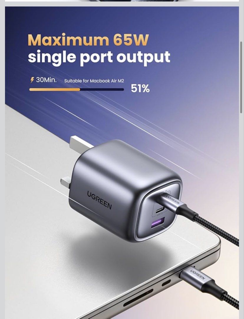 UGREEN 3-port 65W Charger439437108048056322