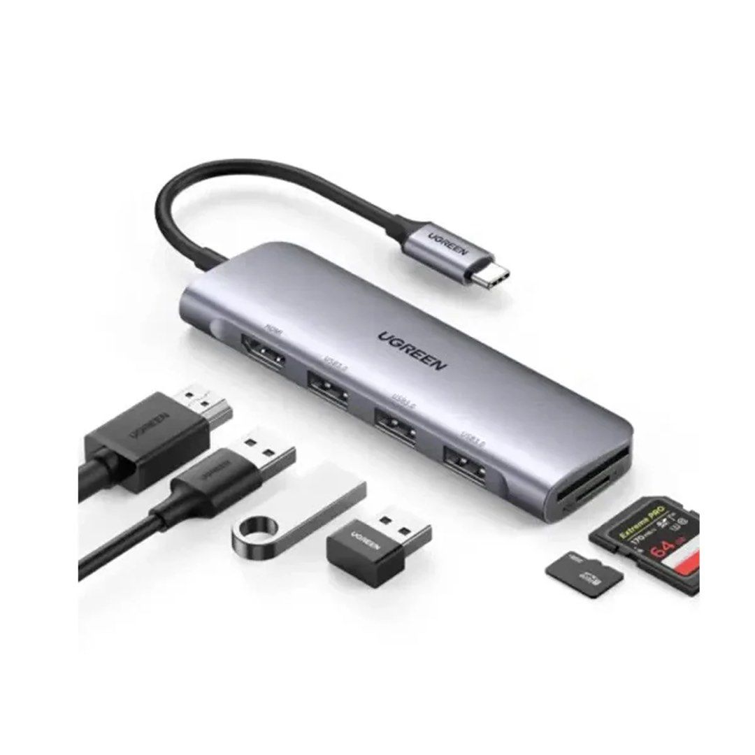 UGreen USB-C 6-IN-1 Multifunction Adapter (Gray) (CM511/20956A) (Category: Cables & Adaptors) located in Makati City. Submitted by jc.cuerdo (Listing ID 1434153221, Image 2). Description: UGreen USB-C 6-IN-1 Multifunction Adapter (Gray) (CM511/20956A) The Ugreen CM511 USB Type-C Multifunction Hub #20956A is a versatile and compact 6-in-1 USB C hub designed to expand the connectivity options of your USB-C devices. With this hub, you can easily con