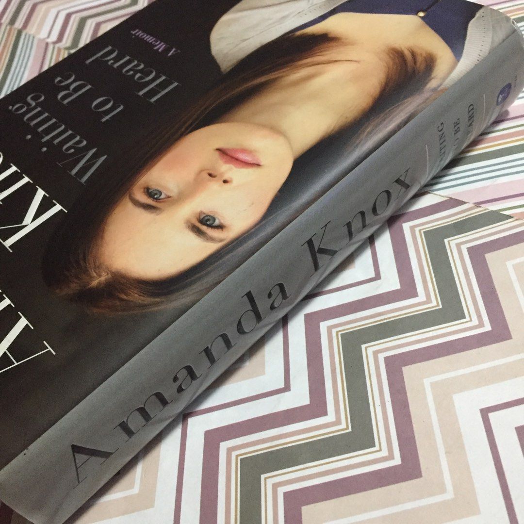 Waiting to Be Heard by Amanda Knox (Category: Storybooks) located in Pasig City. Submitted by sell.phi (Listing ID 1434060441, Image 3). Description: Waiting to Be Heard by Amanda Knox Preloved hardbound w/deckled edges with foxing/brown spots tanned pages and edges with minor signs of wear on the dustjacket .