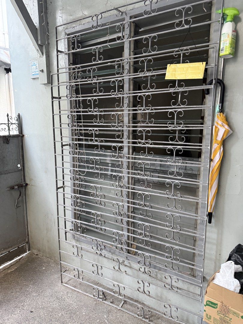 2 pcs Window grills 175cmx115cm (Category: Locks, Doors & Gates) located in Manila. Submitted by missey23 (Listing ID 1434077890, Image 1). Description: Take all for 5k.