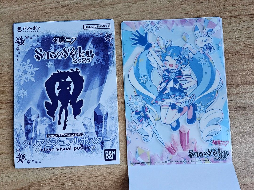 2025 Snow Miku Clear visual poster| Miku ver. 2 (Category: Art & Prints) located in Cebu City. Submitted by chnaninichii (Listing ID 1434267389, Image 1). Description: SOLD WITH COVER ~~~~~~~~~~~~~~~~~~ ☆ New and never displayed ☆ No scratches on the poster ☆ No folds or bends (Unless caused by shipping not liable) ☆ No scratches on Pin MOP: Gcash (Shipping shouldered by buyer) MOD: J&T .