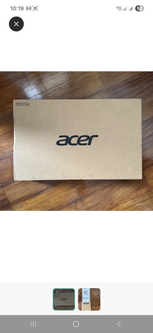 Acer Aspire Laptop (Category: Laptops & Notebooks) located in Manila. Submitted by kitto222 (Listing ID 1434191984, Image 2). Description: - Acer Aspire laptop - Includes original box - Brand new - Price: PHP 21,500 -RFS won from raffle.