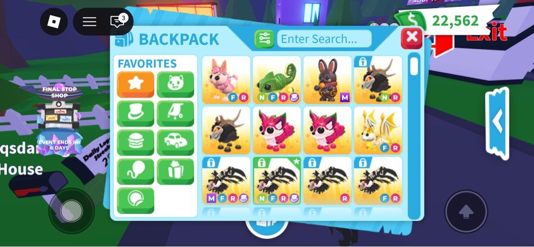 Adopt Me inventory for sale, Video Gaming, Gaming Accessories, In-Game ...