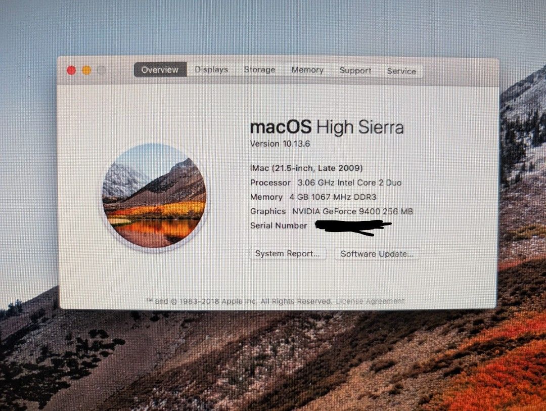 Apple iMac 21.5-inch (Late 2009)436861309477857281