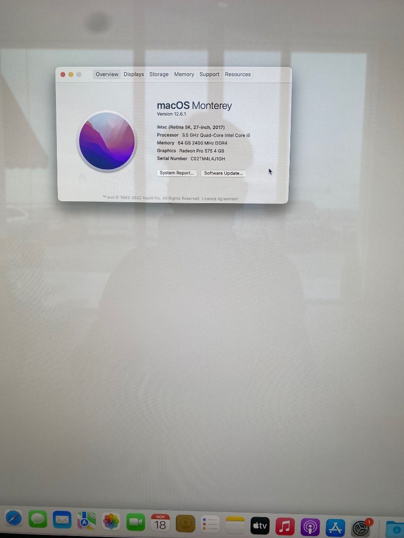 Apple iMac Retina 5K 27-inch (2017) - 64GB memory436860480170250242