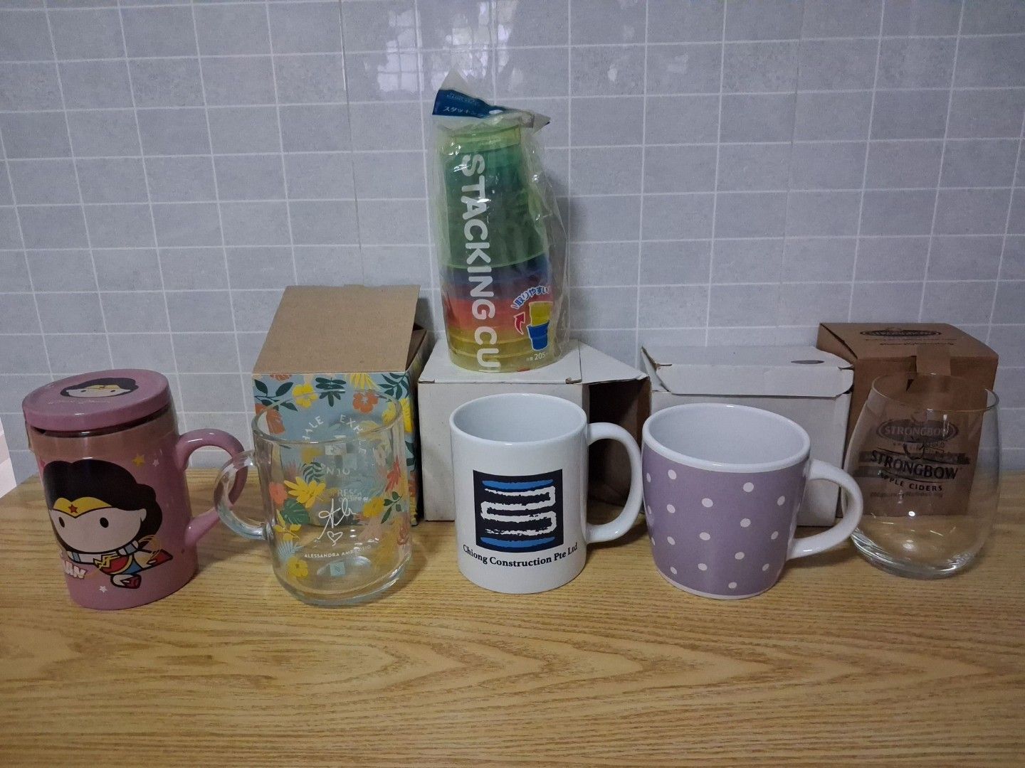 Assorted Mugs and Glasses - Various Designs464940230666496000