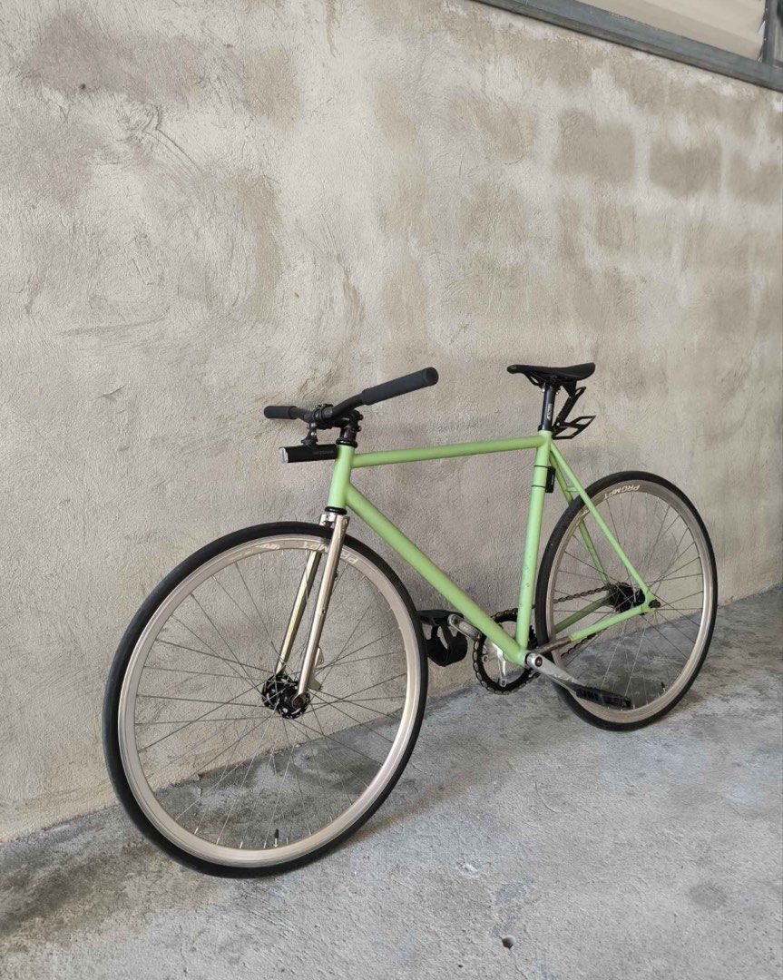 Ave Maldea Whole bike (Category: Bicycles) located in Manila. Submitted by centgarcia59646 (Listing ID 1434376872, Image 2). Description: FOR SALE (Slightly Negotiable) Well-maintained fixed gear Frameset Ave Maldea Gen 1 Frame, Size 55 Tsunami CX01 Fork Wheelset Prompt Rims XJ Hubs Chaoyang Shark Tires 25c Drivetrain Skeace Crankset 48T Generic Cog 17T Shimano Olive Chain Geestar Pedals Cockpit Ryet Saddle UNO Seatpost 350mm UNO Stem 60mm UNO Ri