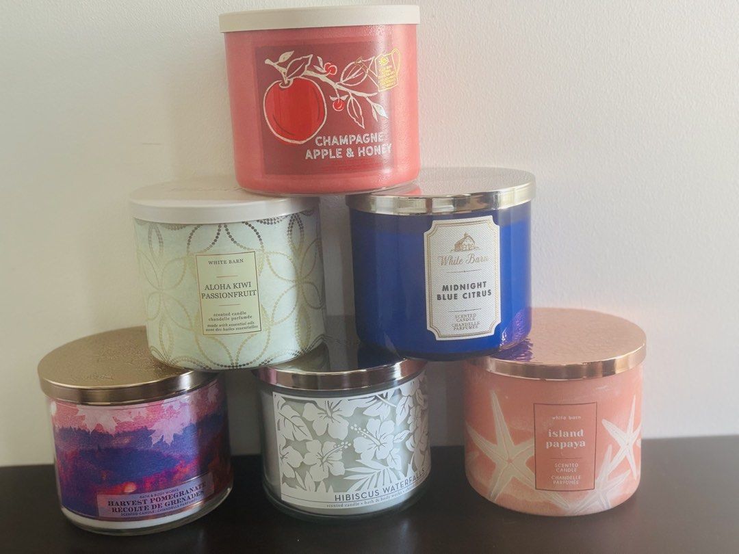 Bath & Body Works 3 wick Scented Candles (Category: Home Fragrance) located in Makati City. Submitted by lilbestdeal (Listing ID 1434234346, Image 1). Description: Buy 2 for 900 each , 1000 for 1 pc. 💰MOP- cash/bank transfer 📍Meet up at ayala makati area pref delarosa area, ayala north exchange,greenbelt,glorietta etc.. or MRT3 stations 🚚 : SDD: lala/grab buyer to book and pay( loc: ayala area makati) 📦: J&T at buyers cost No Returns/exchange