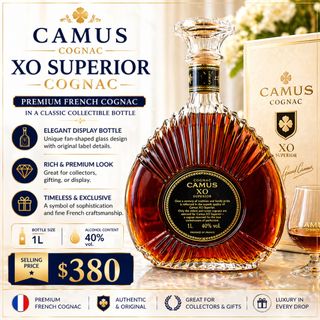 Camus Cognac XO Superior, Food & Drinks, Alcoholic Beverages on