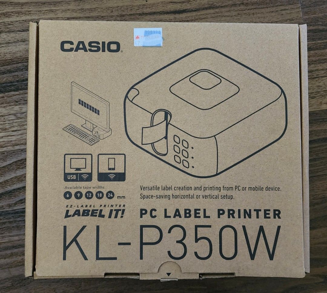 Casio PC Label Printer KL-P350W464628774706892801