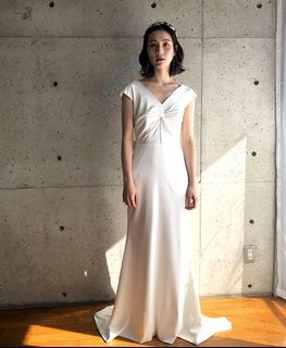 knee length dresses for ladies ARTIE CORNFLOWER RAMIE MIDI DRESS – DISSH