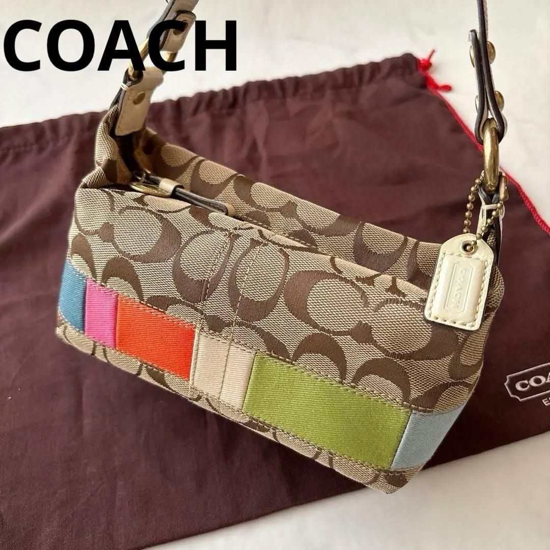 レディース COACH Signature Accessory Pouch Bag y2k