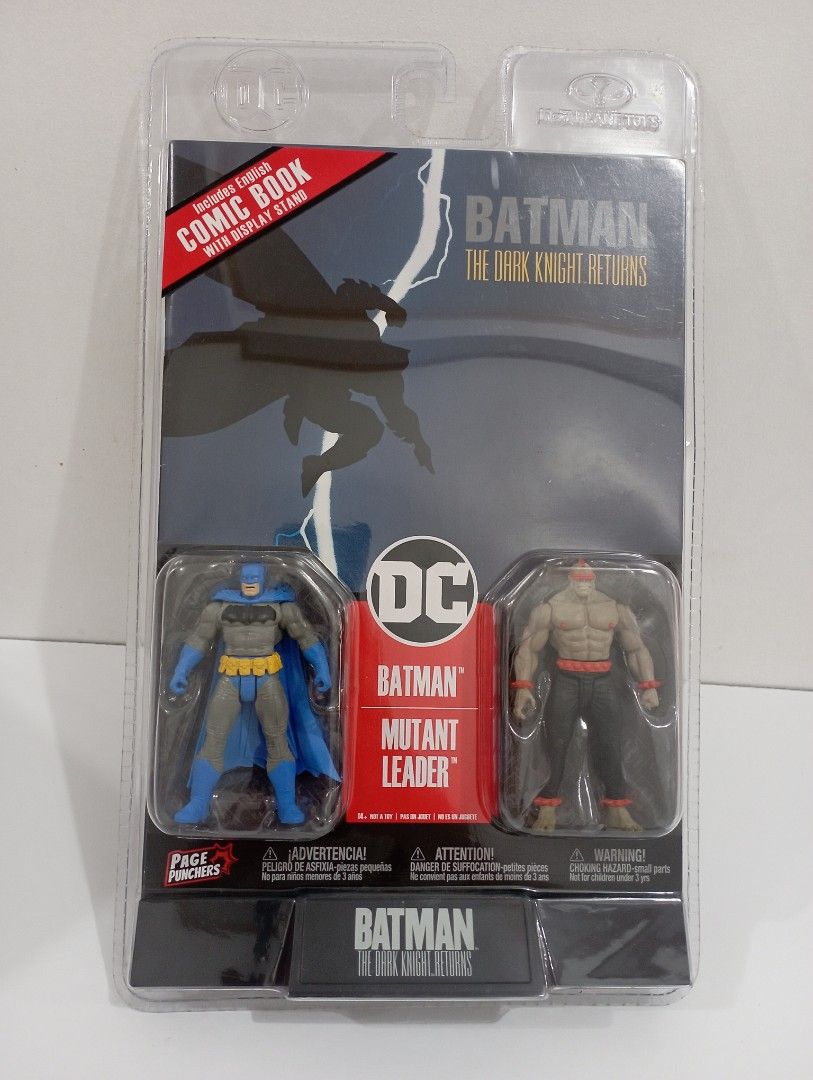DC Comics Batman The Dark Knight Returns Action Figure Set (Category: Figurines & Statues) located in Las Pinas. Submitted by luke.the6th (Listing ID 1434244359, Image 1). Description: - DC Comics action figure set - Features characters from Batman: The Dark Knight Returns - Includes Batman figure - Includes Mutant Leader figure - Includes comic book - Figures in original packaging.