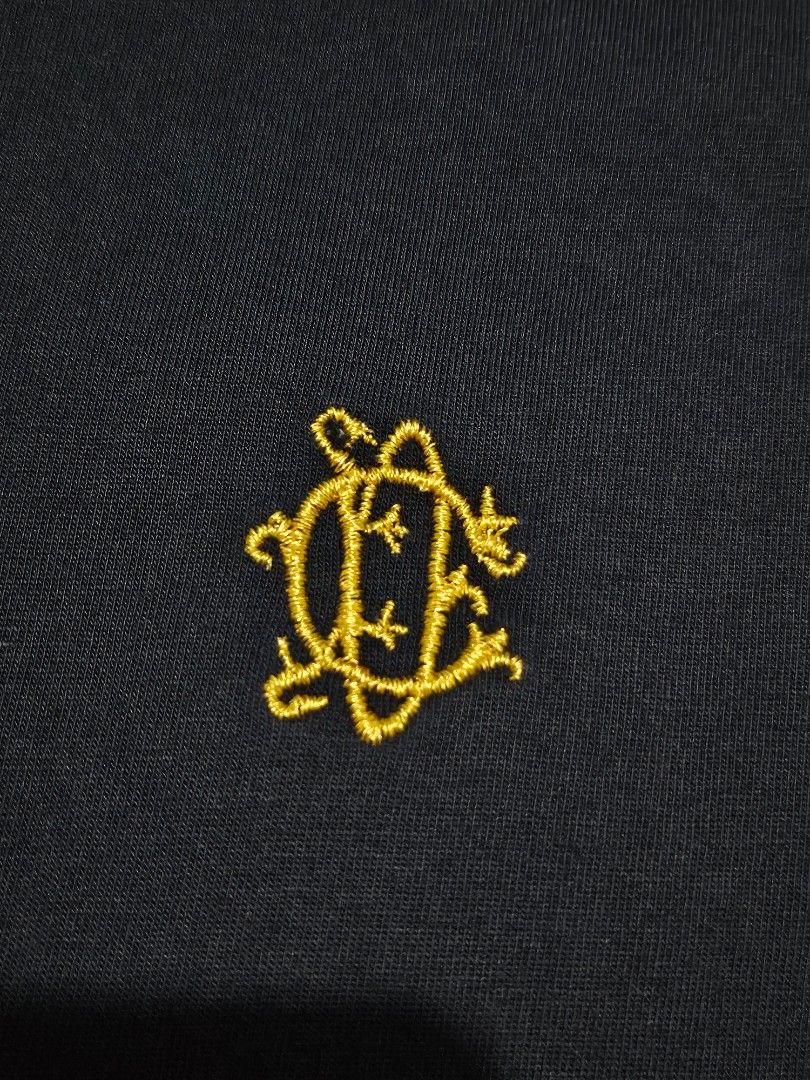 Dior CD Embroidered Navy Blue shirt (Category: Shirts) located in Candelaria. Submitted by bentablesetc (Listing ID 1434259743, Image 2). Description: Dior CD Embroidered Navy Blue shirt 20.5 x 27 600 + sf Gcash/ Gotyme Courier: J&t Loc: Candelaria Quezon.