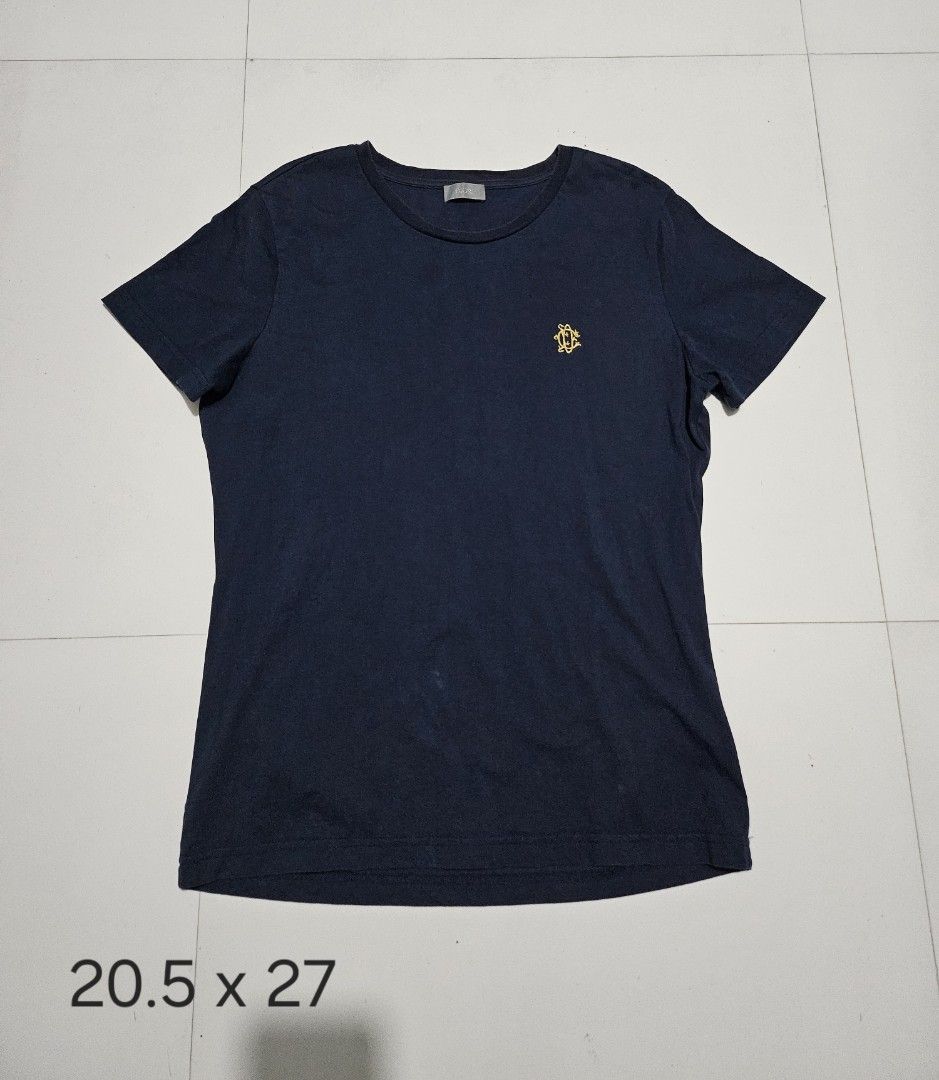 Dior CD Embroidered Navy Blue shirt (Category: Shirts) located in Candelaria. Submitted by bentablesetc (Listing ID 1434259743, Image 1). Description: Dior CD Embroidered Navy Blue shirt 20.5 x 27 600 + sf Gcash/ Gotyme Courier: J&t Loc: Candelaria Quezon.