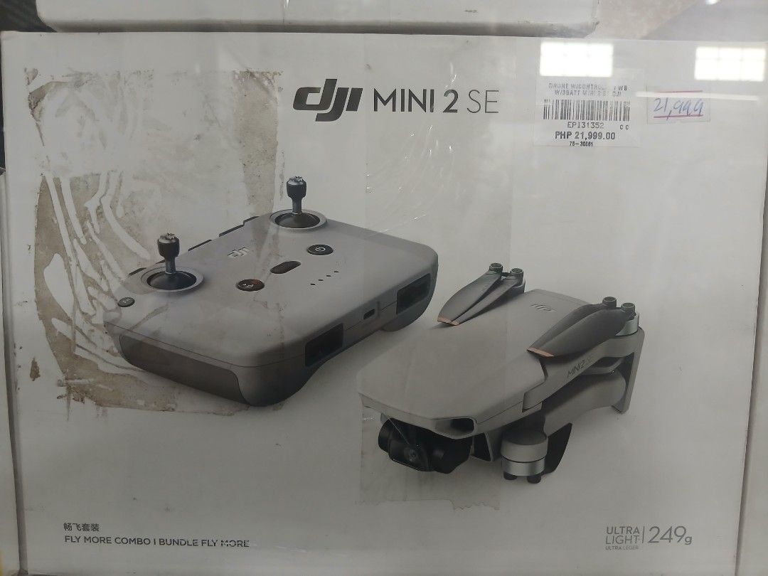 DJI Mini 2 SE (Category: Drones) located in Manila. Submitted by sc_arvin (Listing ID 1434221228, Image 1). Description: Drone w/controller w/Box w/3Battery.