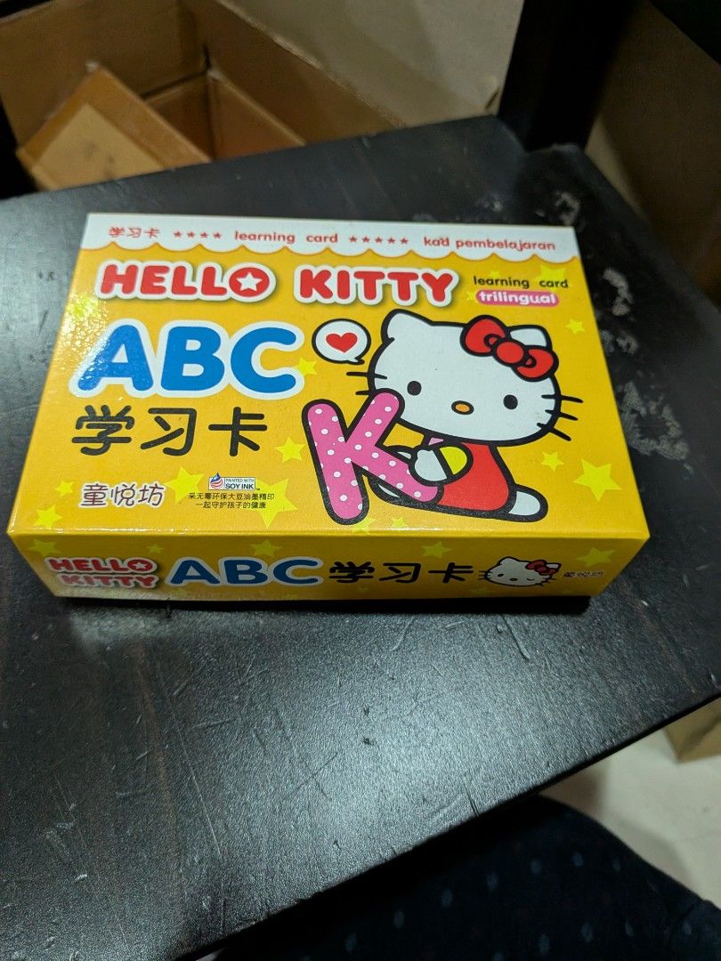 Hello Kitty ABC Learning Cards, Hobbies & Toys, Toys & Games on Carousell
