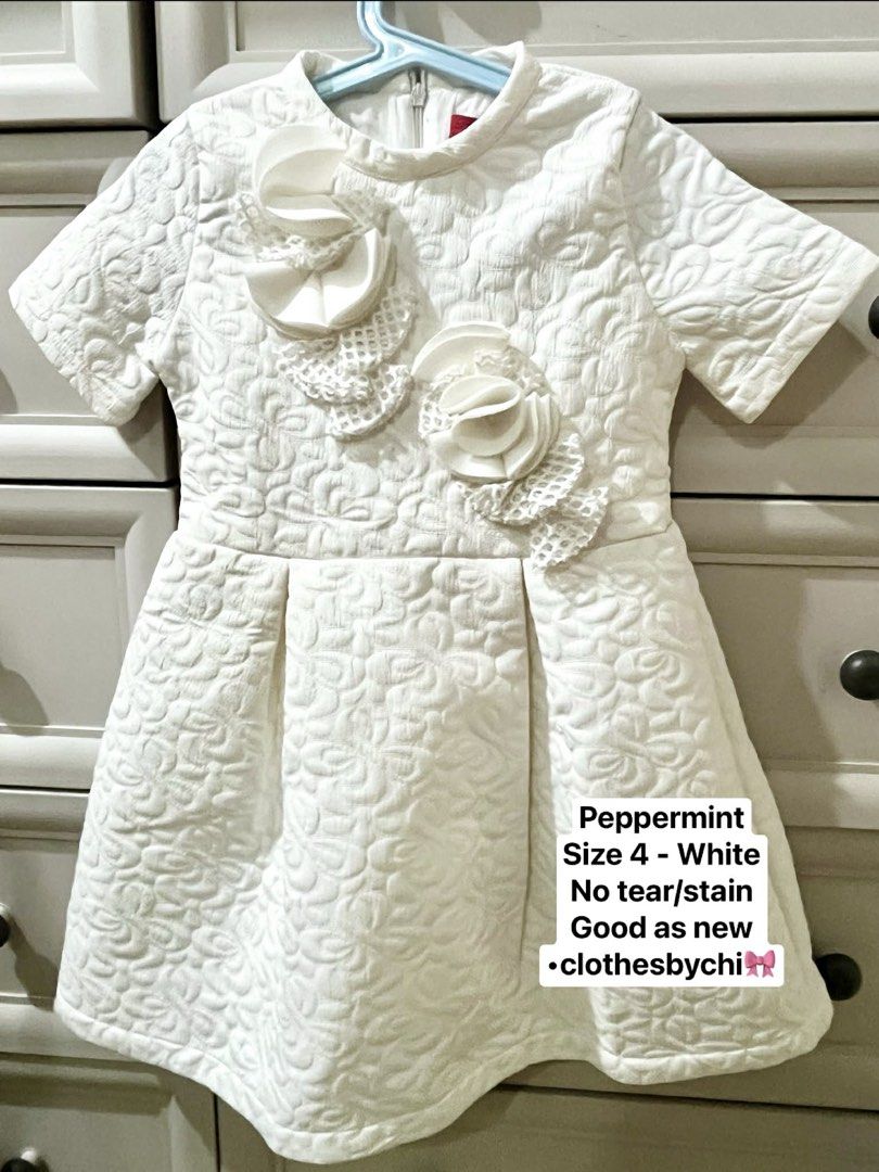 H&M Peppermint Gingersnap Dress (Category: Babies & Kids Fashion) located in Mandaluyong City. Submitted by acdp11 (Listing ID 1434272243, Image 3). Description: Used once / twice lang No tear, no stain Ready to use - bagong laba na rin 450 each or Take all with discount 200 trolls dress.